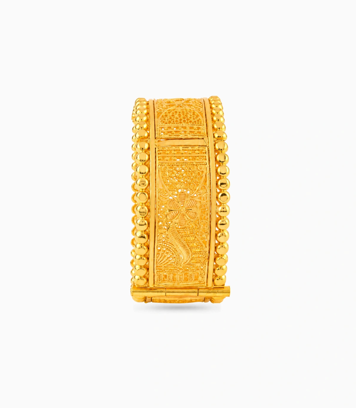 Gold Plated Wedding Designer Chur Single Bangle
