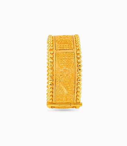 Gold Plated Wedding Designer Chur Single Bangle