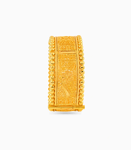 Gold Plated Wedding Designer Chur Single Bangle