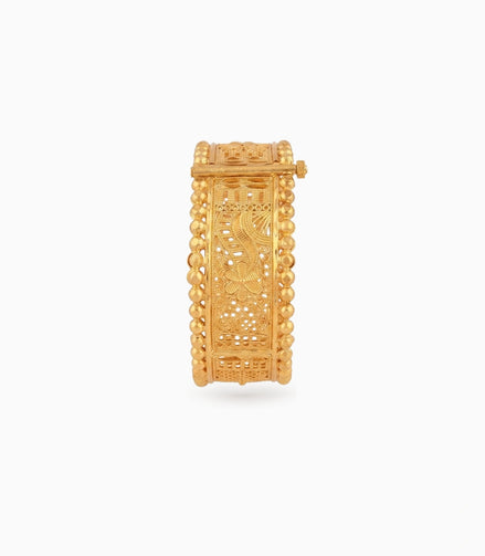 Gold Plated Wedding Designer Chur Single Bangle