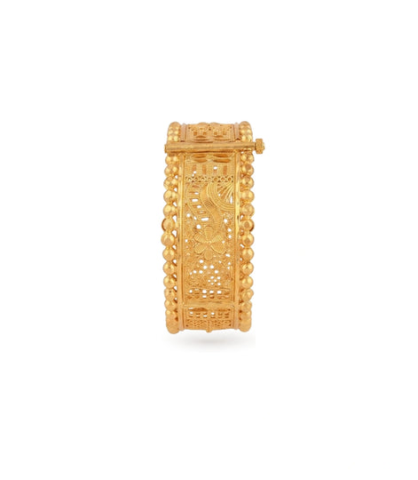 Gold Plated Wedding Designer Chur Single Bangle
