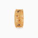 Gold Plated Wedding Enamel Peacock Chur Single Bangle