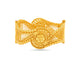 Gold Plated Wedding Floral Rosette Single Bangle