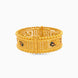Gold Plated Peacock Motif Enamel Single Bangle