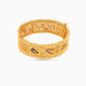 Gold Plated Peacock Motif Enamel Single Bangle