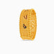 Gold Plated Peacock Motif Enamel Single Bangle