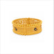 Gold Plated Peacock Motif Enamel Kada Bangle DCC504MBL