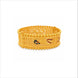 Gold Plated Peacock Motif Enamel Kada Bangle DCC504MBL
