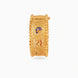 Gold Plated Peacock Motif Enamel Single Bangle