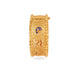 Gold Plated Peacock Motif Enamel Single Bangle