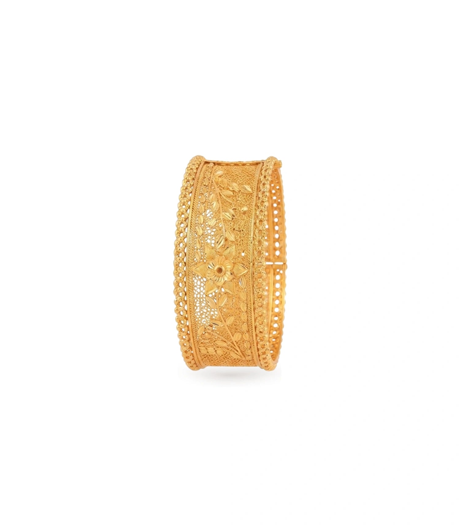 Gold Plated Wedding Broad Chur Single Bangle