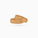 Gold Plated Wedding Shining Leaf Bangle Set