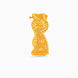 Gold Plated Wedding Floral Wave Chur Single Bangle