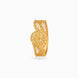 Gold Plated Wedding Floral Wave Chur Single Bangle