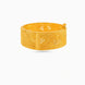 Gold Plated Wedding Leaf Chur Single Bangle