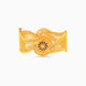 Gold Plated Wedding Enamel Floral Chur Single Bangle