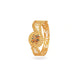 Gold Plated Wedding Enamel Floral Chur Single Bangle