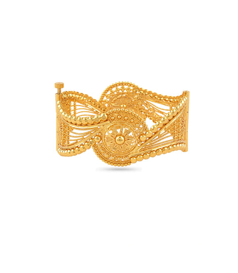 Gold Plated Wedding Royal Chur Single Bangle