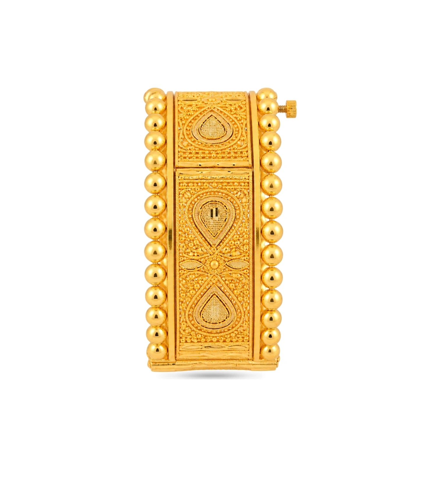 Gold Plated Wedding Royal Chabi Chur Single Bangle