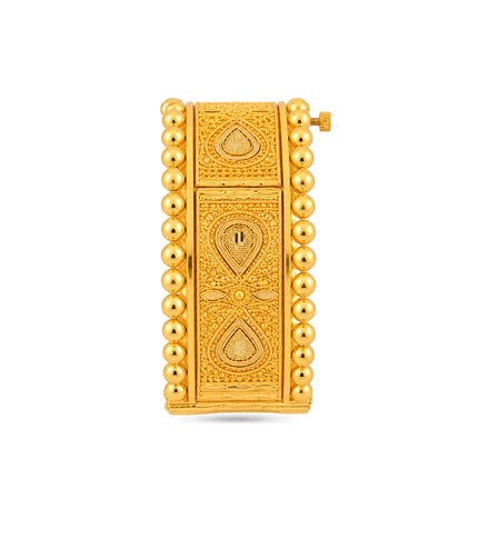 Gold Plated Wedding Royal Chabi Chur Single Bangle