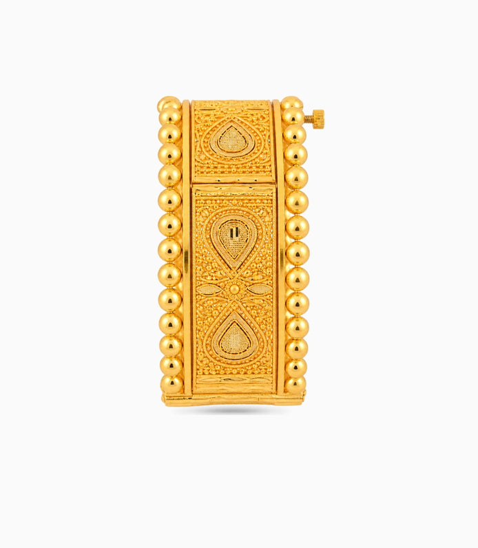 Gold Plated Wedding Royal Chabi Chur Single Bangle