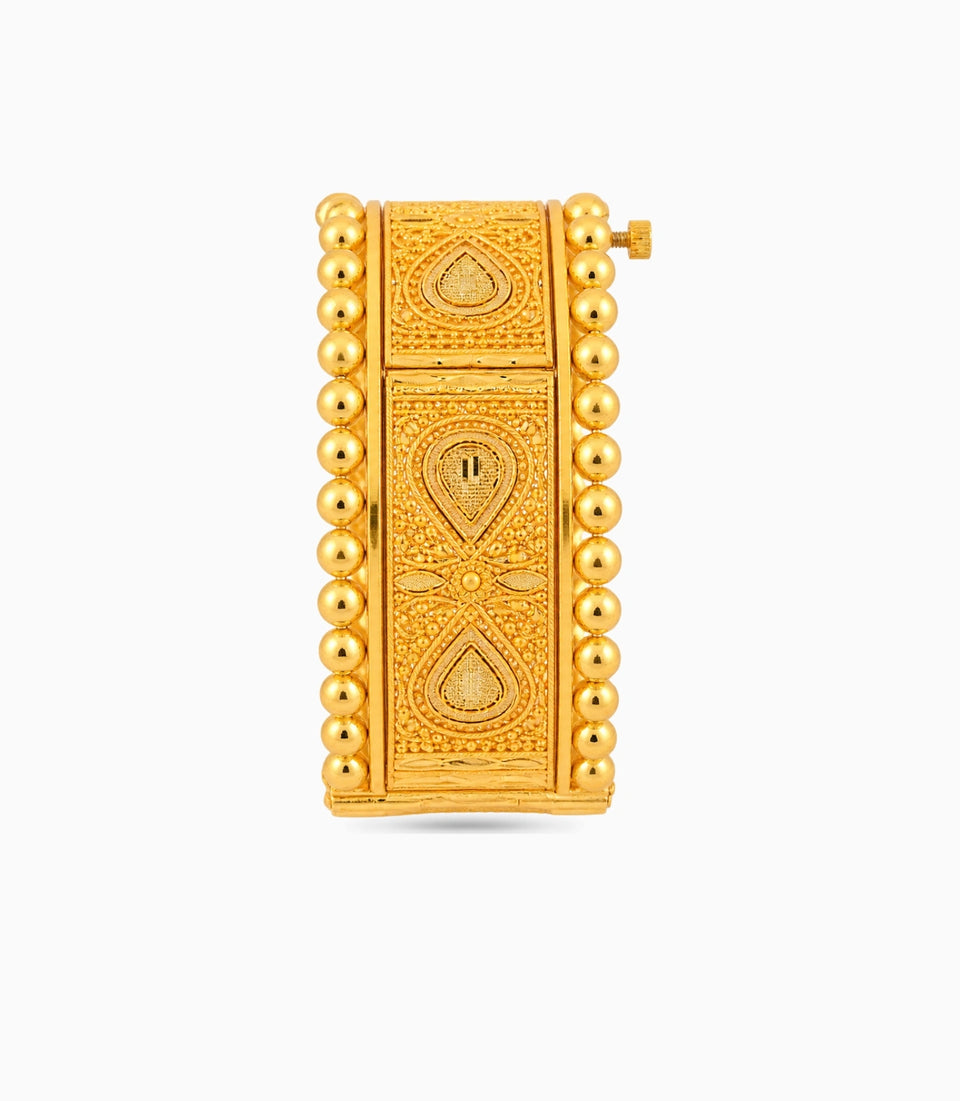 Gold Plated Wedding Royal Chabi Chur Single Bangle
