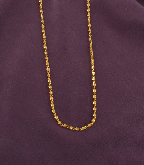 Gold Plated Delicate Textured Chains
