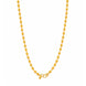 charming gold plated textured bead chain DCN1050