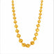 gold plated hollow filigree bead chain DCN1069