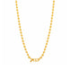 gold plated hollow filigree bead chain DCN1069