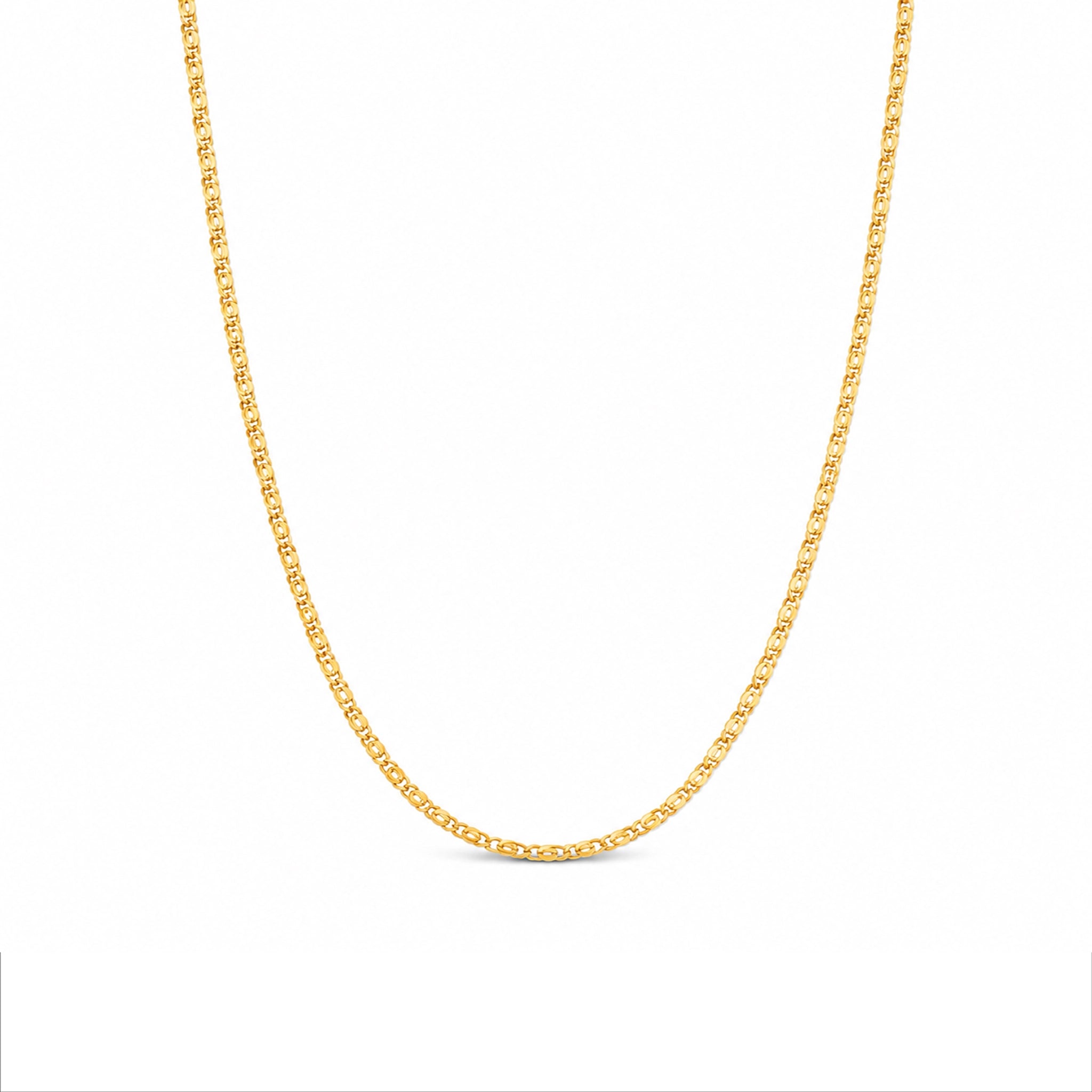 gold plated figaro chain DCN158