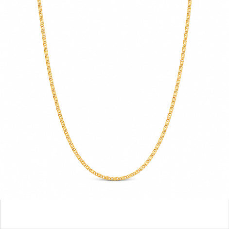 gold plated figaro chain DCN158
