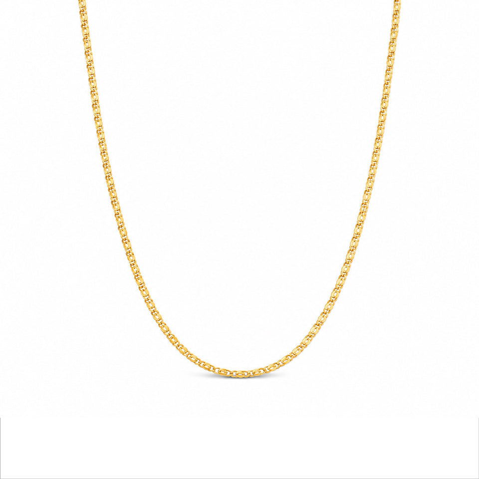 gold plated figaro chain DCN158