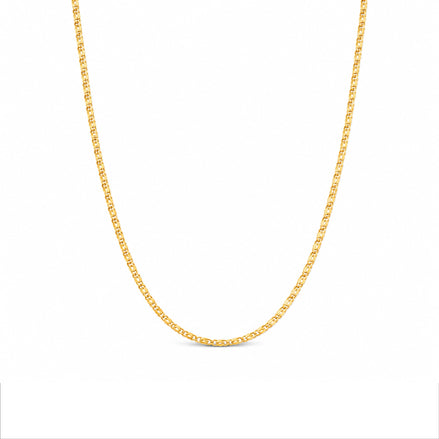gold plated figaro chain DCN158