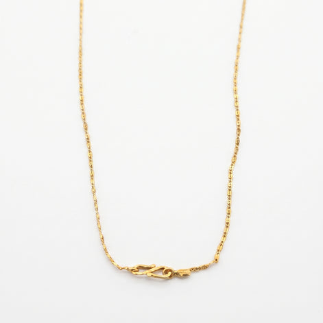 gold plated figaro chain DCN158