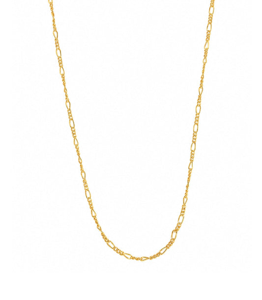 classic gold plated figaro chain DCN159