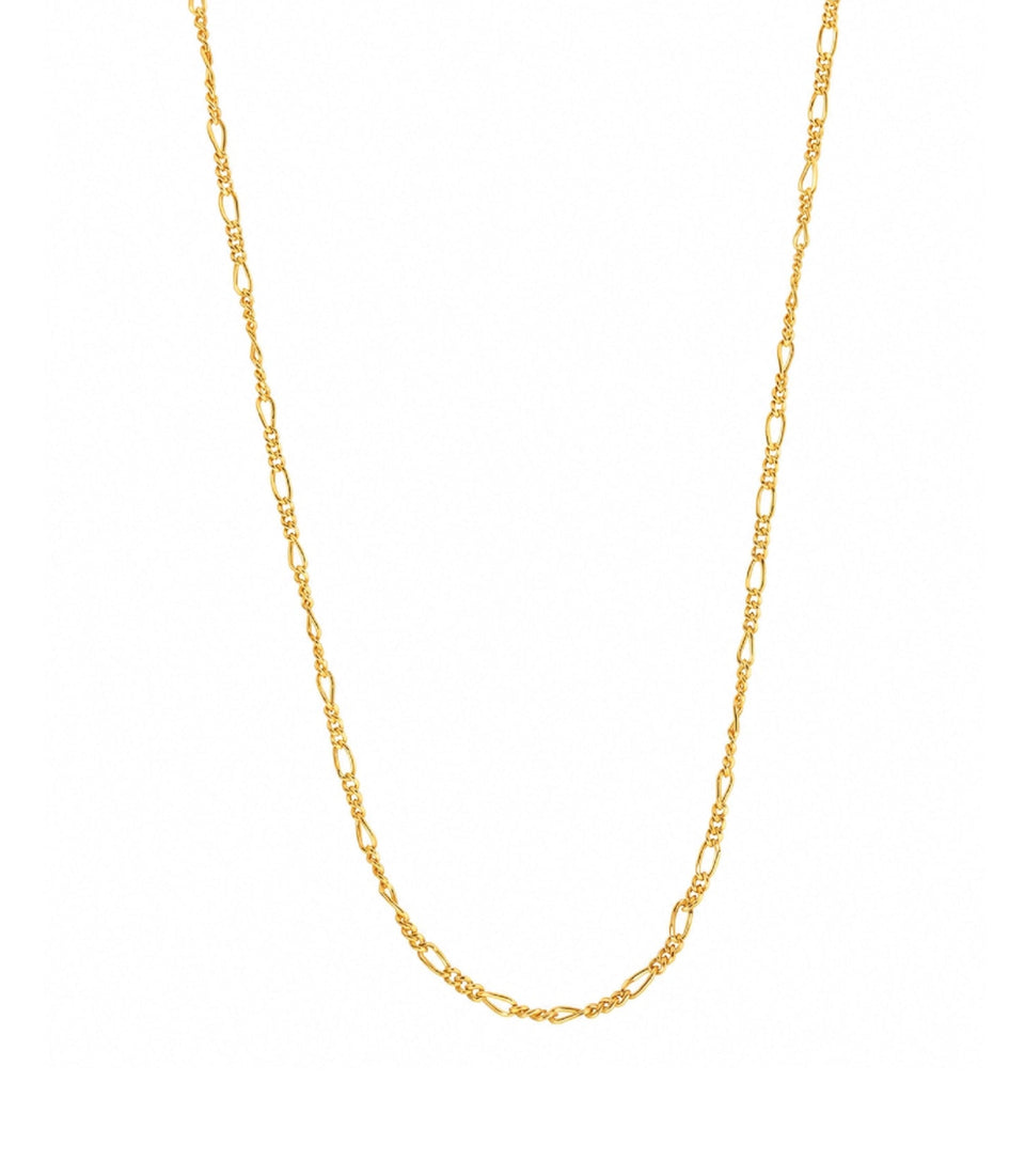 classic gold plated figaro chain DCN159