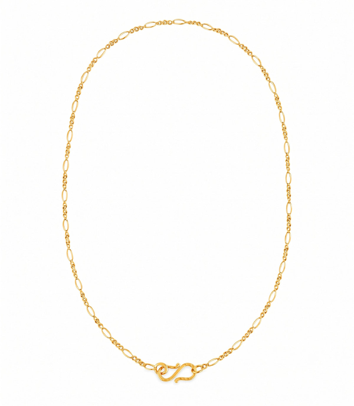 classic gold plated figaro chain DCN159