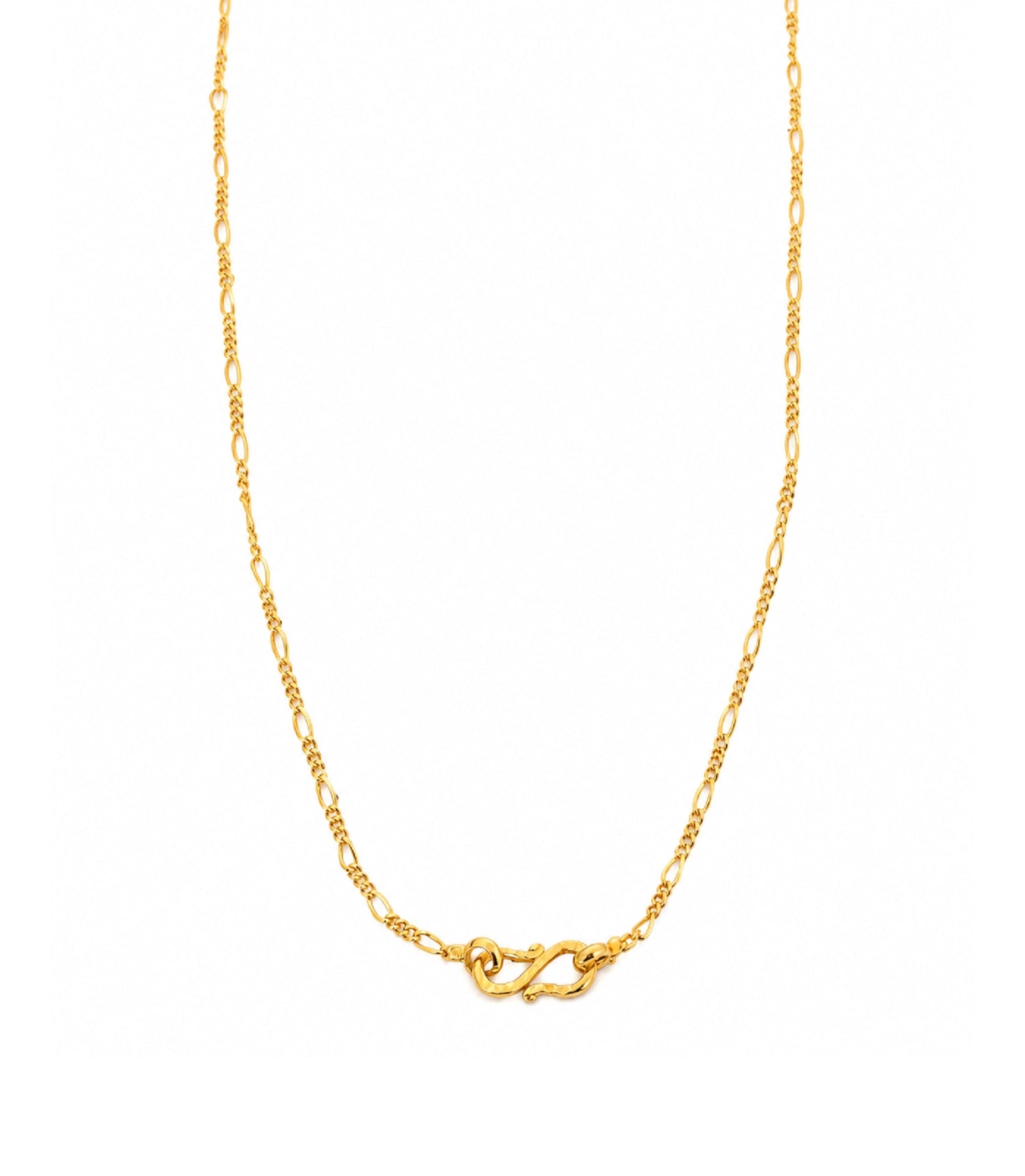classic gold plated figaro chain DCN159