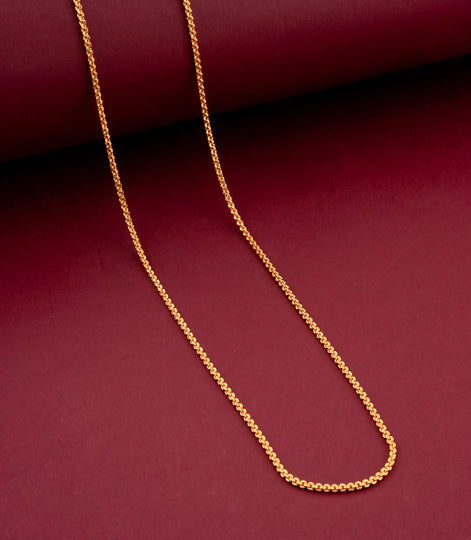 Gold Plated Sleek Cable Chain