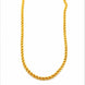classic gold plated textured rope chain DCN2324