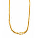 classic gold plated textured rope chain DCN2324