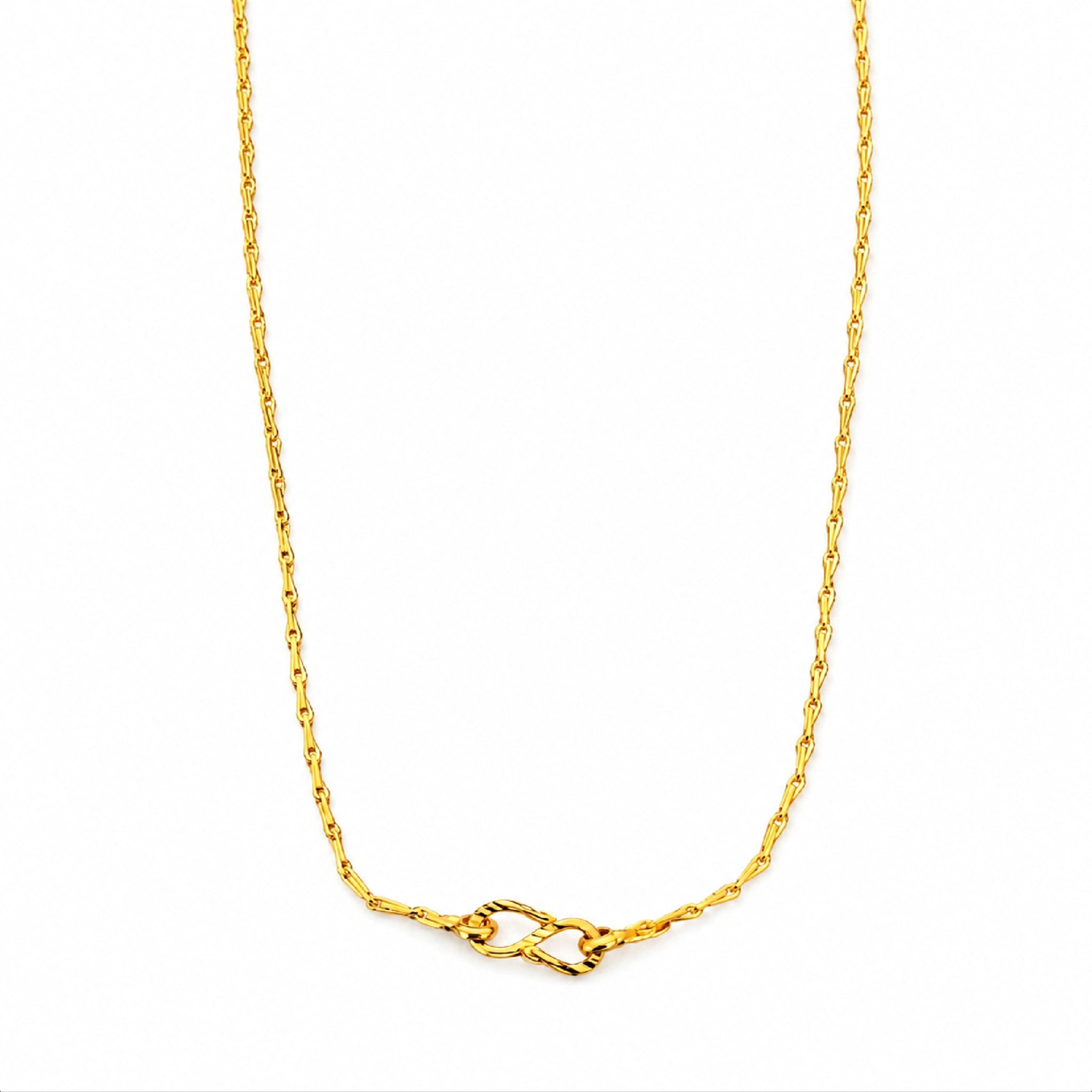 sleek gold plated link chain DCN237