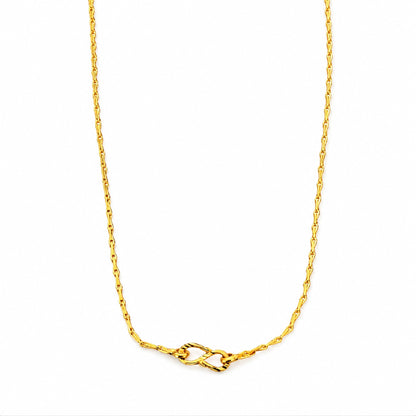 sleek gold plated link chain DCN237