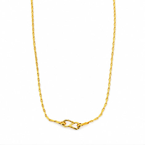 sleek gold plated link chain DCN237