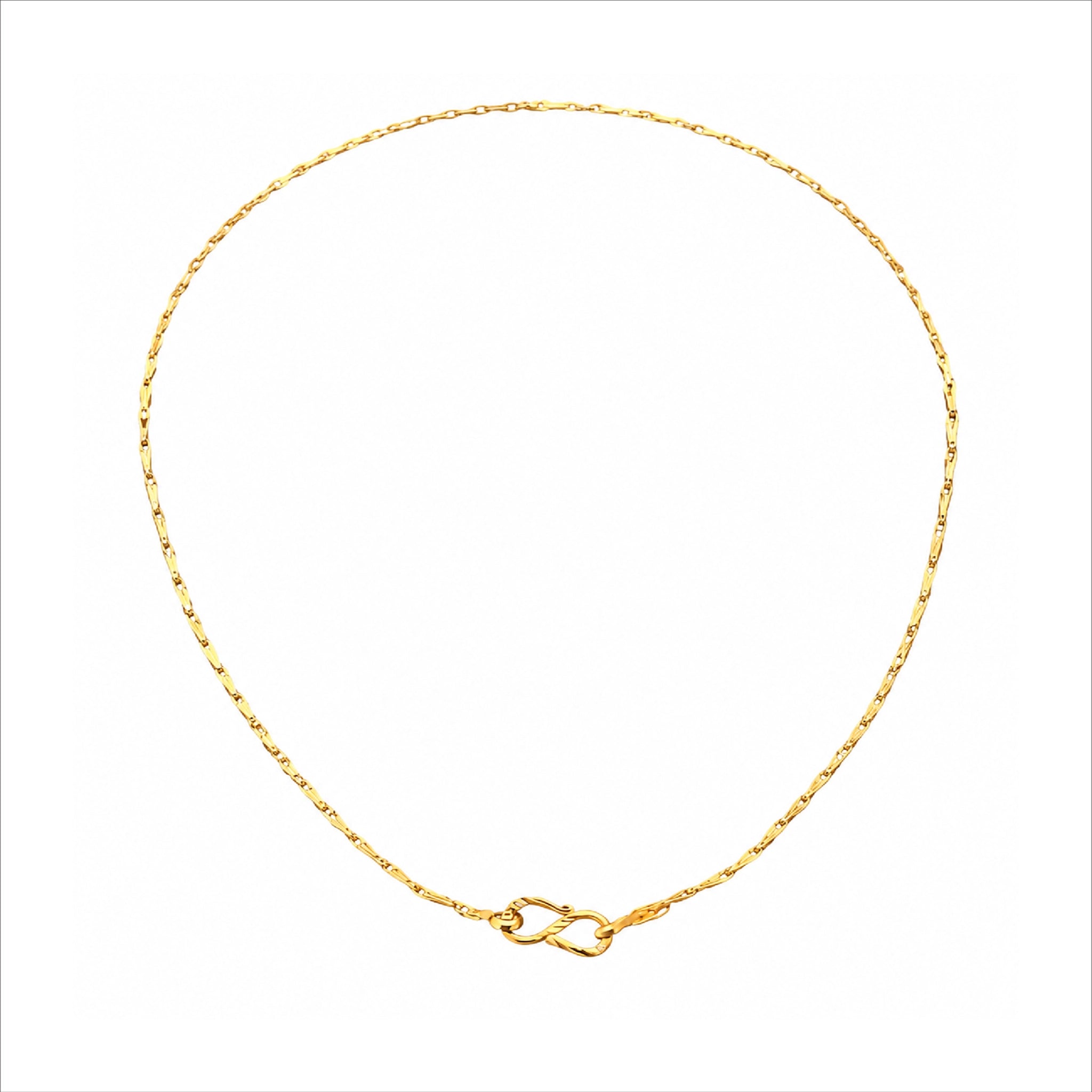sleek gold plated link chain DCN237