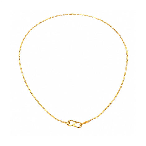 sleek gold plated link chain DCN237