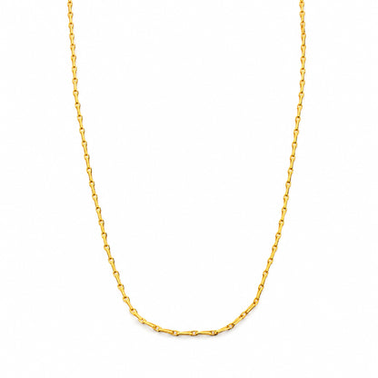 sleek gold plated link chain DCN237