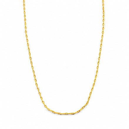 sleek gold plated link chain DCN237