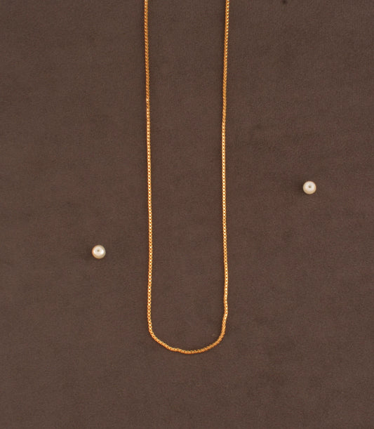 Gold Plated Sleek Box Chain